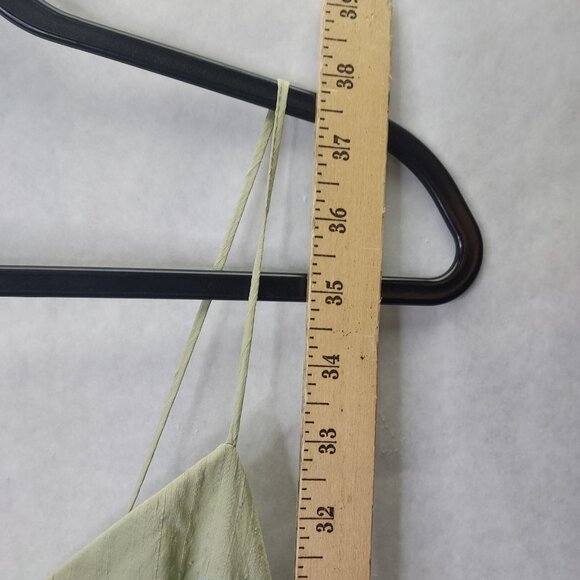 Laundry by Shelli Segal Silk Babydoll Dress 12 Embroidery Paisley Mint Vintage - Picture 12 of 16